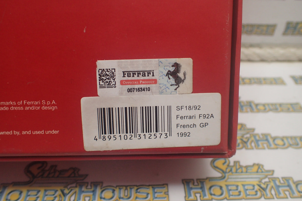 IXO SF18/92 - 1:43 Ferrari La Storia Collection F92A French GP 1992 J.Alesi