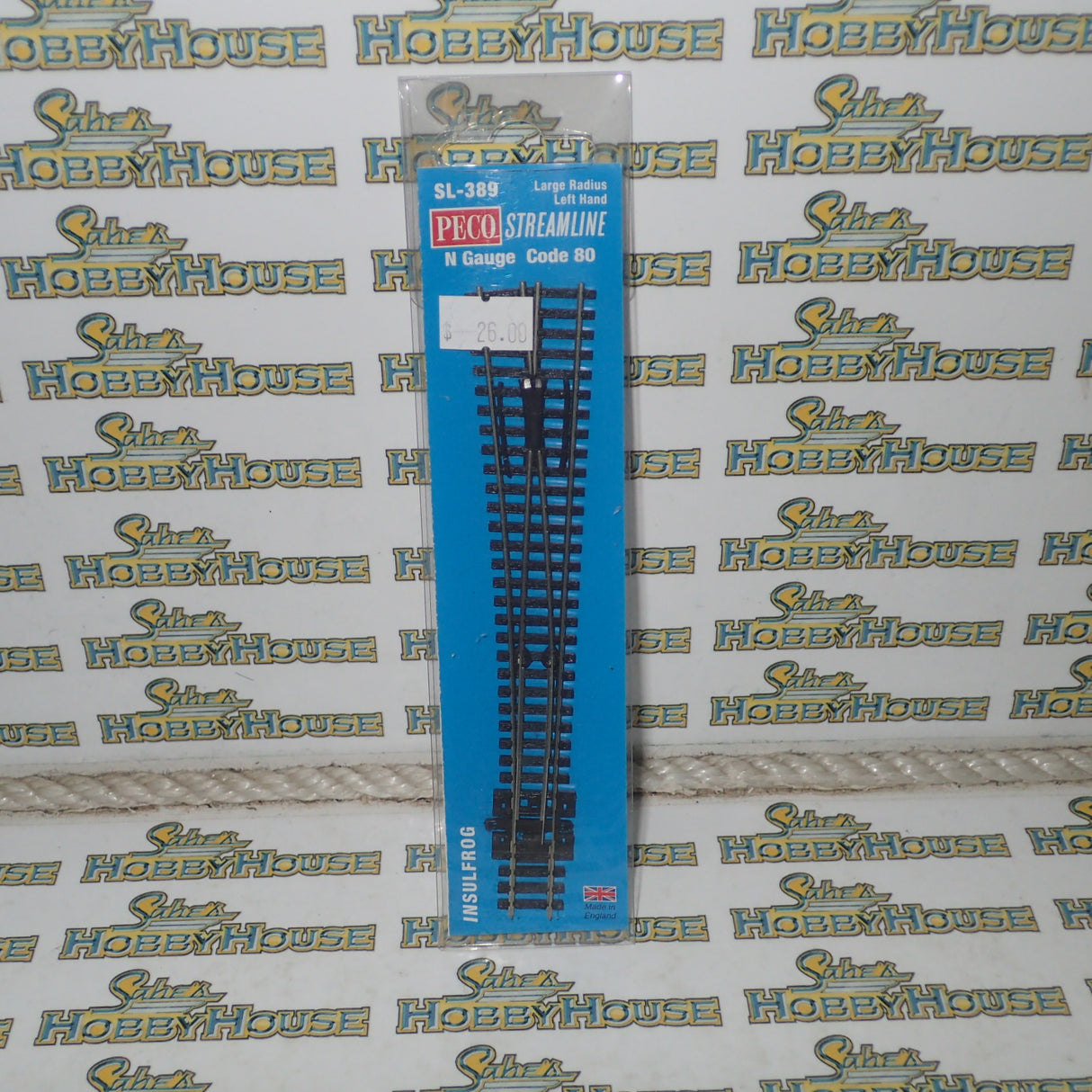 PECO – N Gauge/Scale – Code 80 Large Radius Left Hand #SL-389