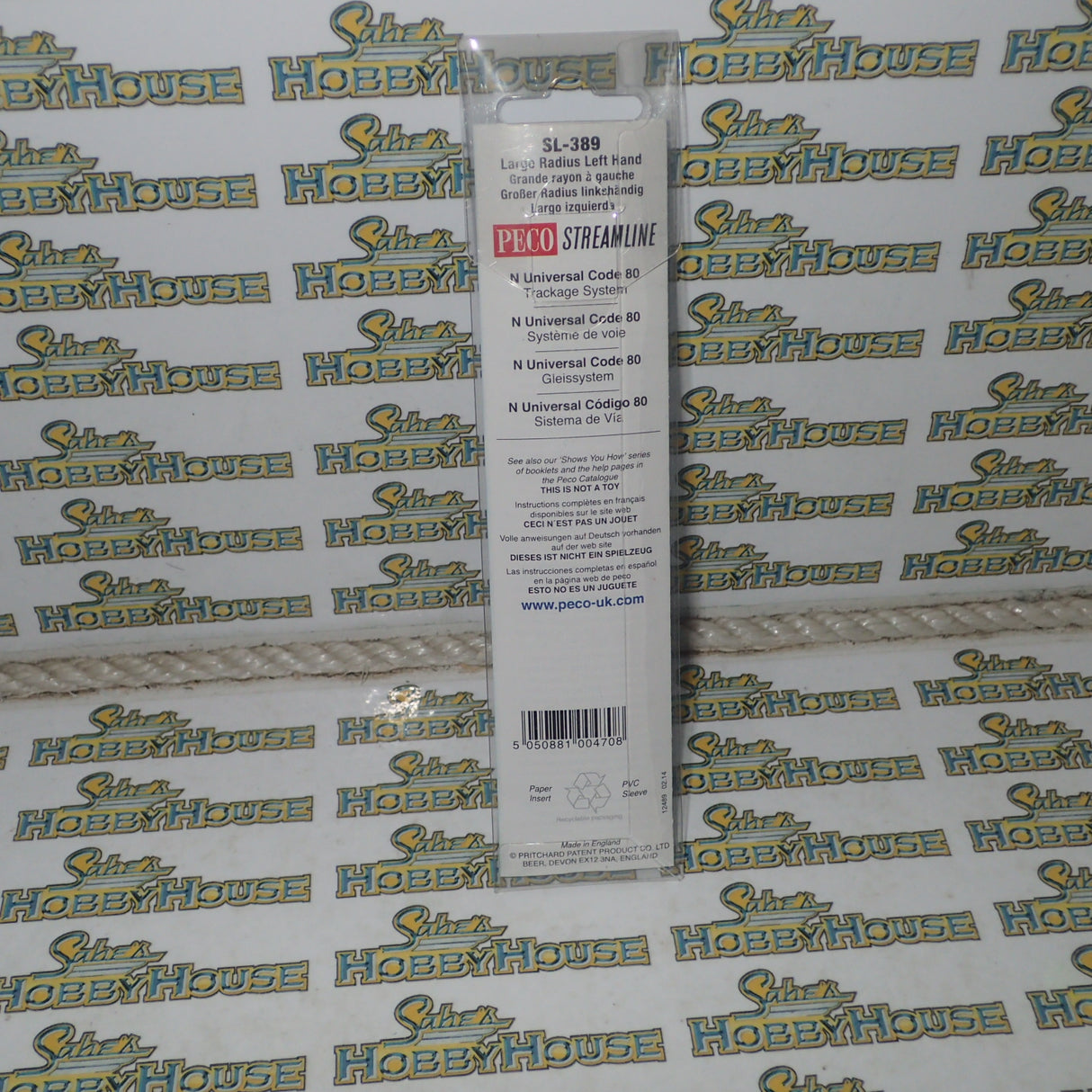 PECO – N Gauge/Scale – Code 80 Large Radius Left Hand #SL-389