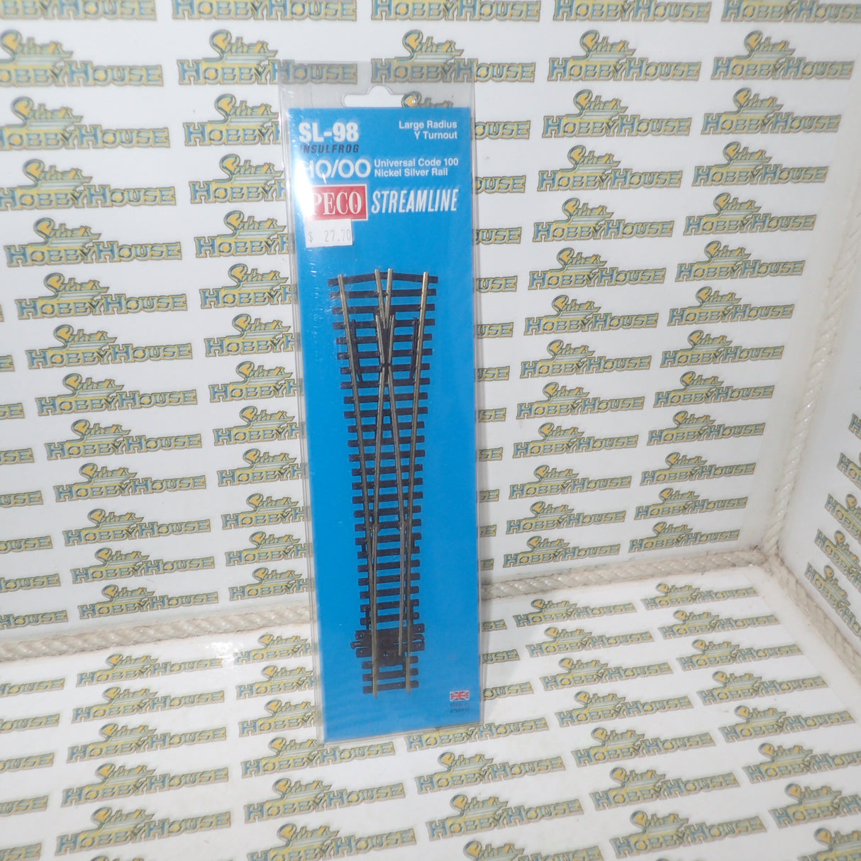 PECO Streamline HO/00 Universal Code 100 Nickel Silver Rail Insulfrog - Large Radius Y