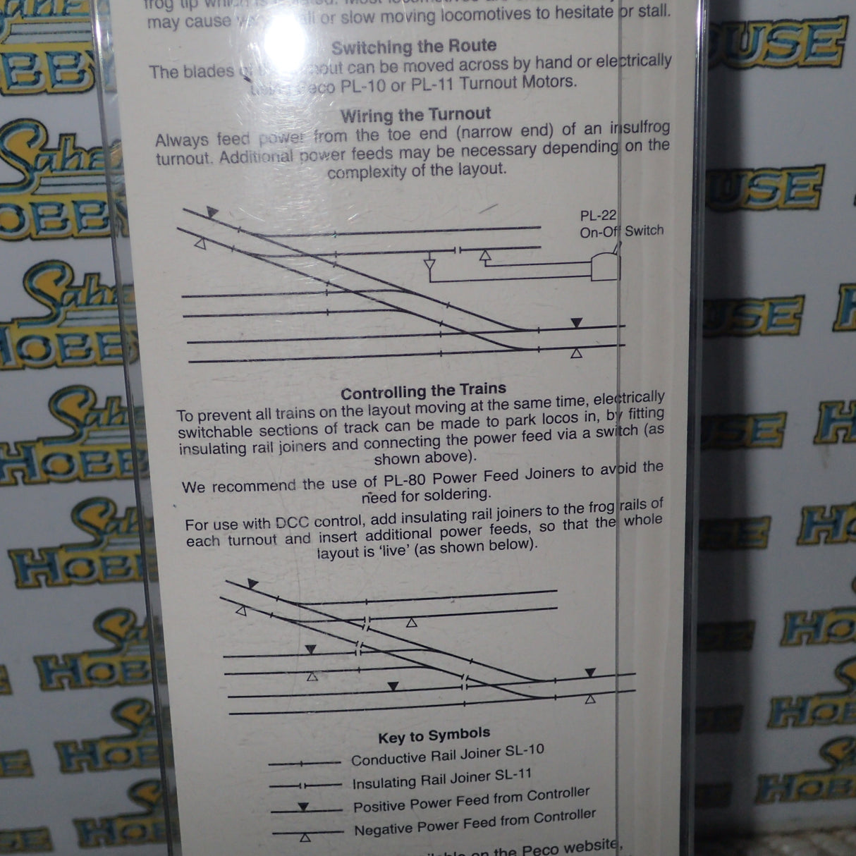 PECO Streamline HO/00 Universal Code 100 Nickel Silver Rail Insulfrog - Large Radius Y