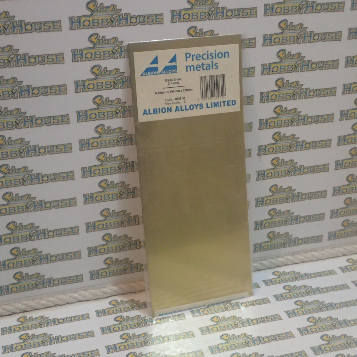 Albion Alloys - Precision Metals - Brass Sheet (0.25mm x 100mm x 250) 305mm Long