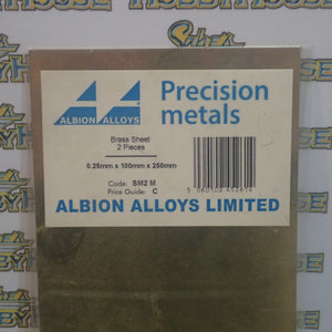 Albion Alloys - Precision Metals - Brass Sheet (0.25mm x 100mm x 250) 305mm Long