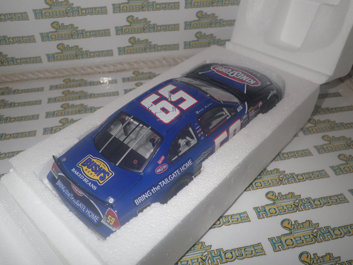 CFS Checkered Flag Sports - 1/24 Scale - Champion Series - 2008 Ambrose #59 “Kingsford Tailgate” Ford Fusion Diecast Model Replica