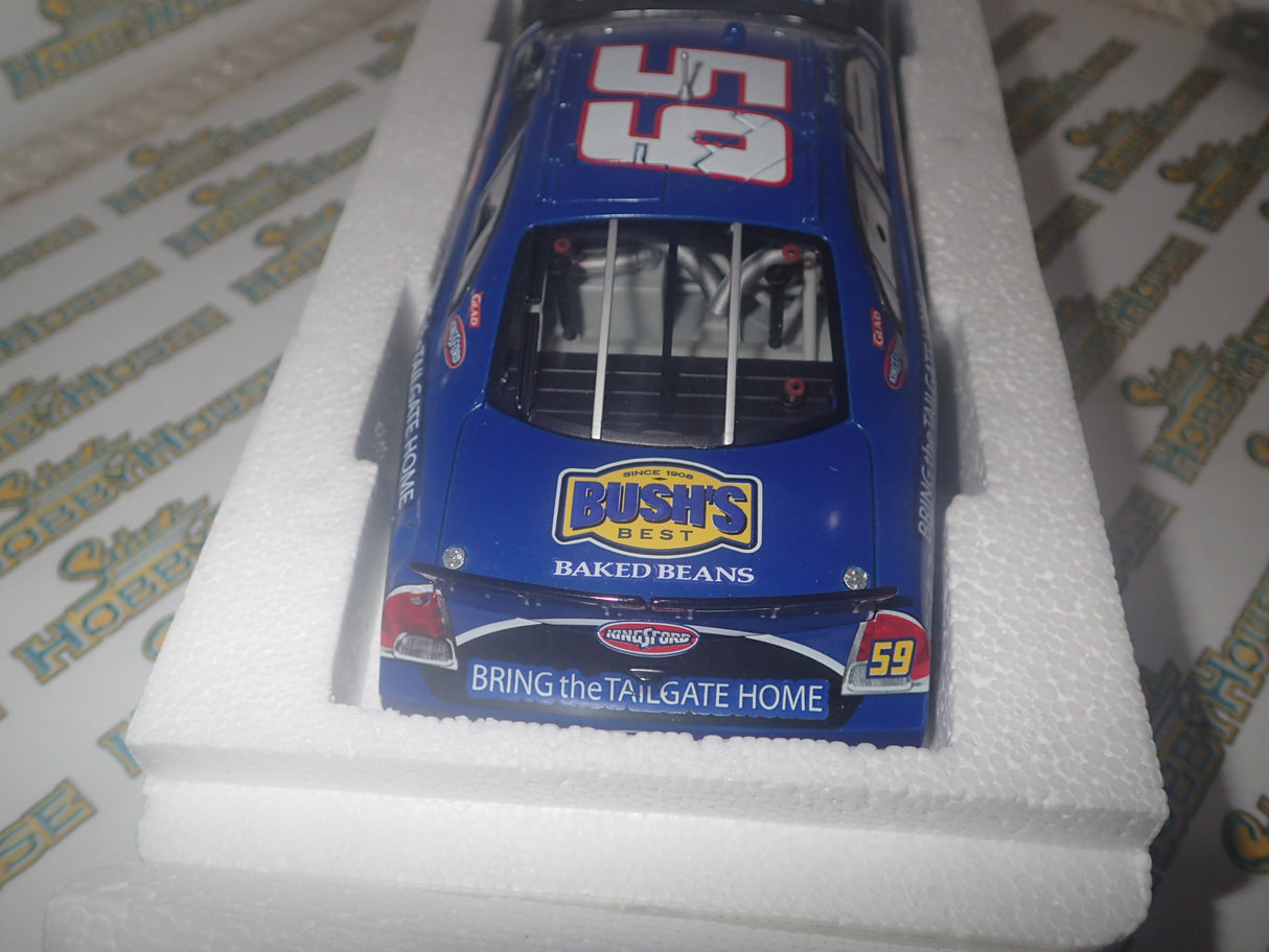 CFS Checkered Flag Sports - 1/24 Scale - Champion Series - 2008 Ambrose #59 “Kingsford Tailgate” Ford Fusion Diecast Model Replica