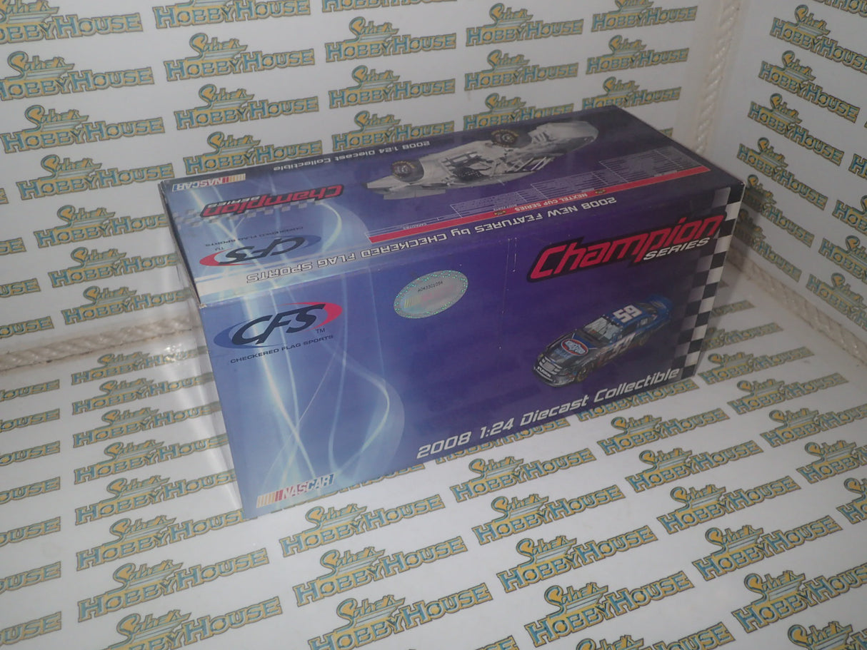 CFS Checkered Flag Sports - 1/24 Scale - Champion Series - 2008 Ambrose #59 “Kingsford Tailgate” Ford Fusion Diecast Model Replica