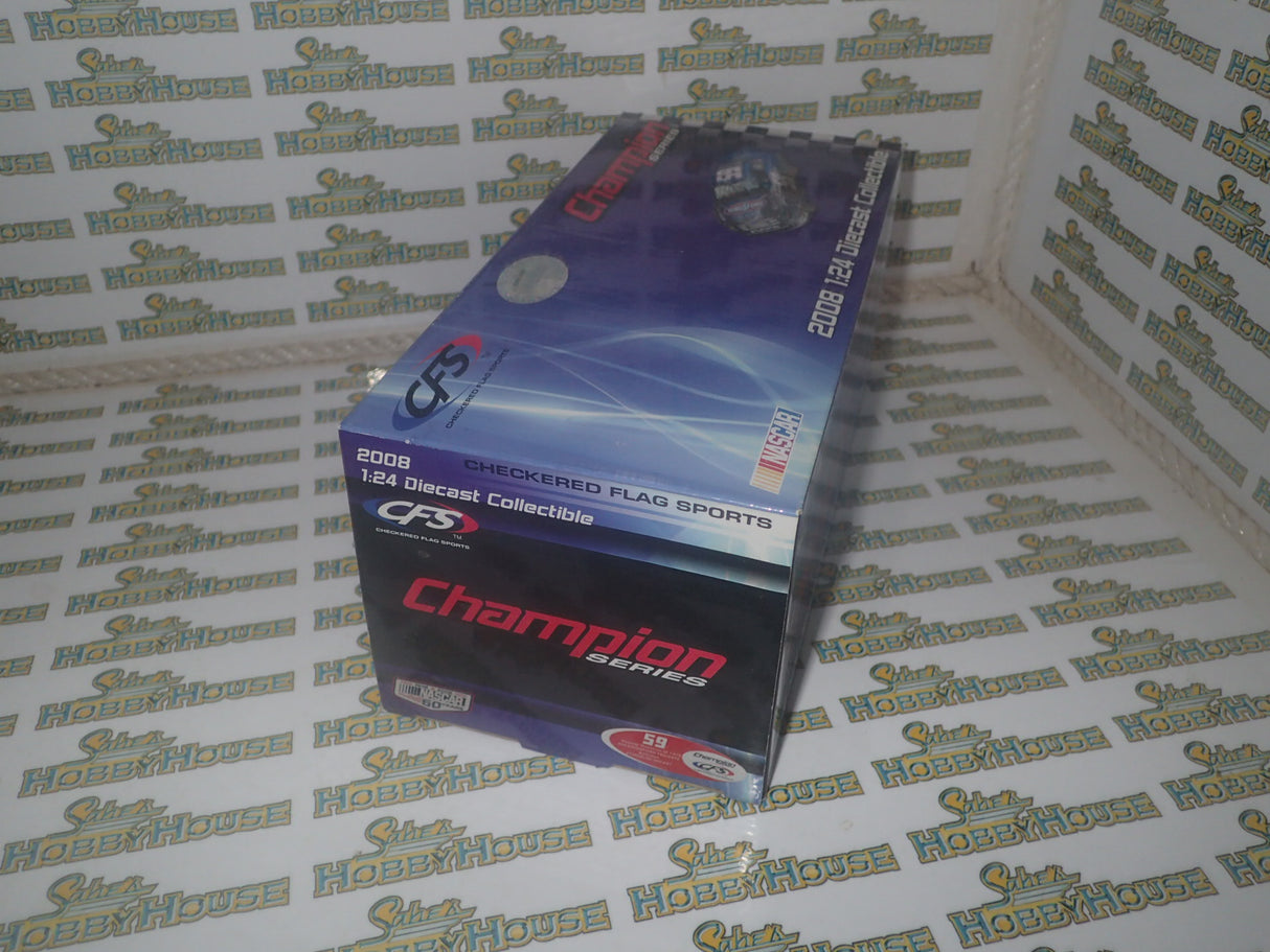 CFS Checkered Flag Sports - 1/24 Scale - Champion Series - 2008 Ambrose #59 “Kingsford Tailgate” Ford Fusion Diecast Model Replica