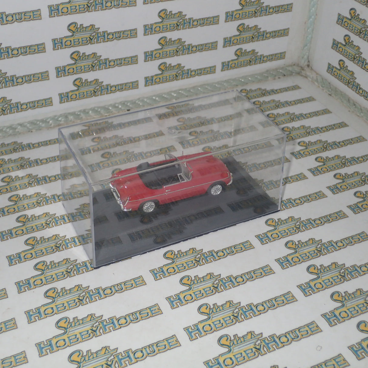 Triple 9 Collection T9P100001 - 1/43 Scale Premium Series Red 1964 MG B Convertible Diecast Model Replica
