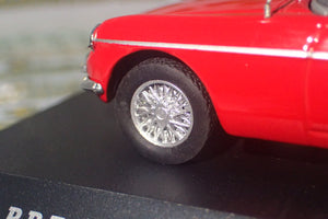 Triple 9 Collection T9P100001 - 1/43 Scale Premium Series Red 1964 MG B Convertible Diecast Model Replica