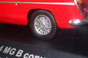 Triple 9 Collection T9P100001 - 1/43 Scale Premium Series Red 1964 MG B Convertible Diecast Model Replica