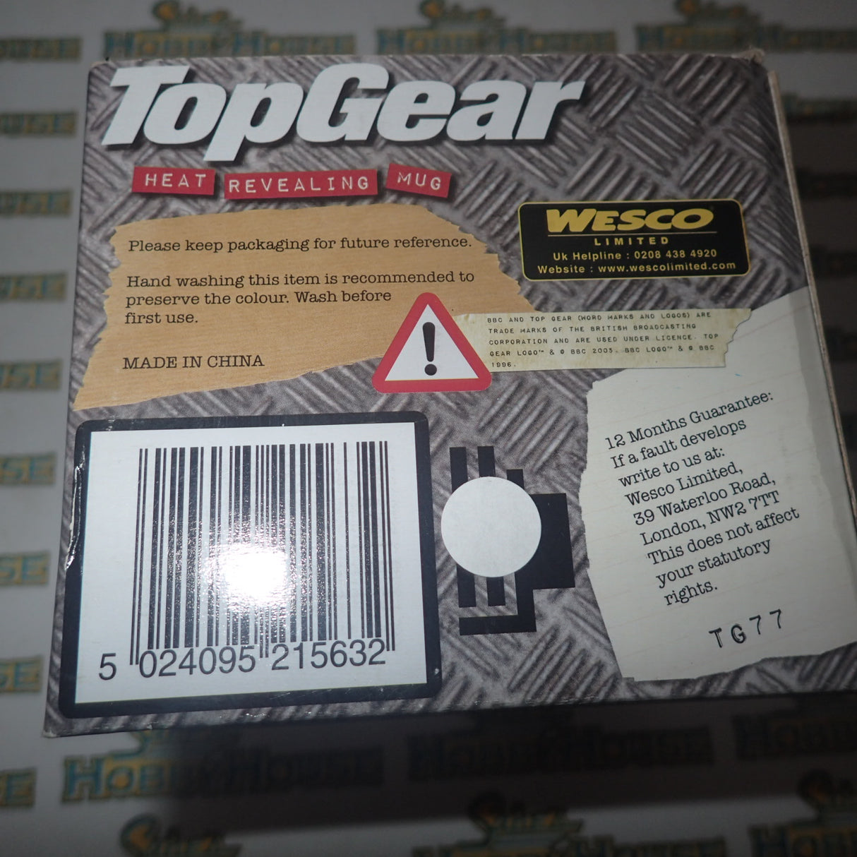 Wesco TG77 D - BBC Top Gear Heat Reveal Mug with the stig
