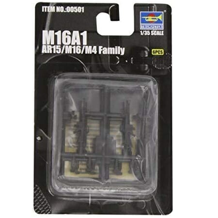 Trumpeter - 1:35 Scale - 00501 AR/M15/M16/M4 FAMILYY-M16A1 6PCS Plastic Model Kit