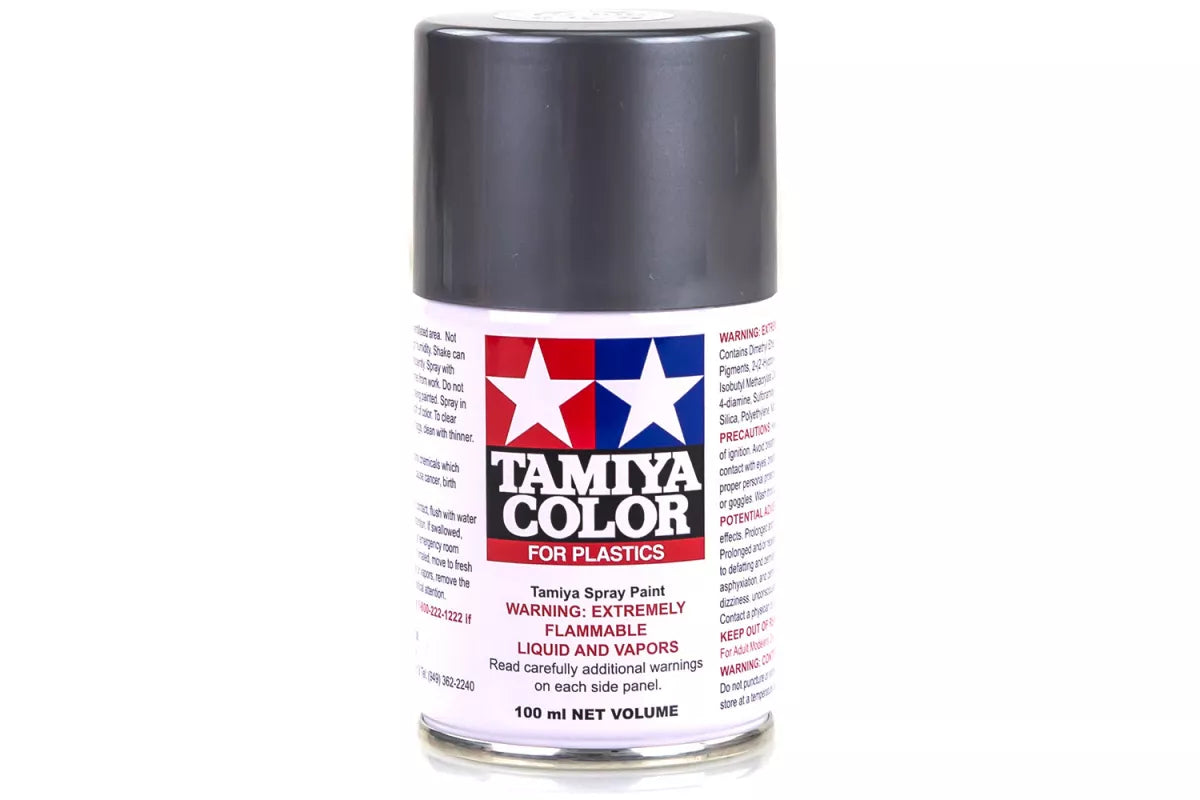 Tamiya 85100 - TS-100 Semi-gloss bright gun metal Lacquer Spray Paint