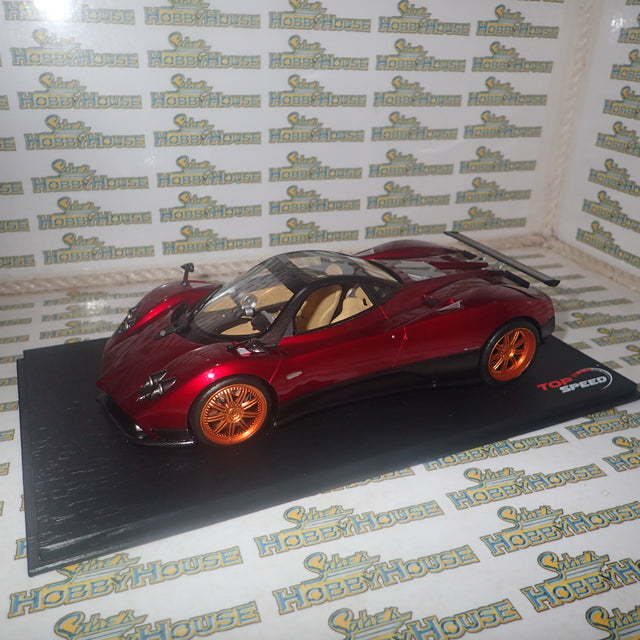 Top Speed Models TS0098 - 1/18 Scale - Pagani Zonda F in Rosso Dubai Scale Model Replica