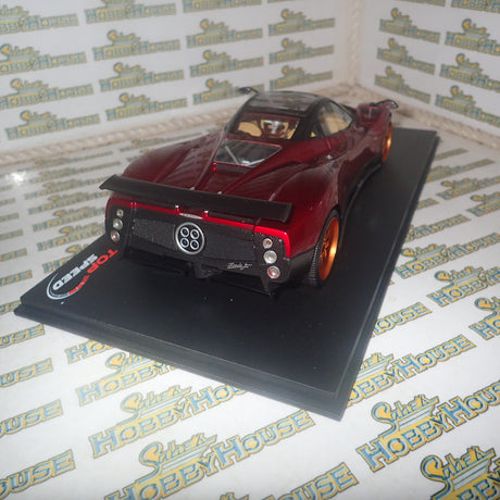 Top Speed Models TS0098 - 1/18 Scale - Pagani Zonda F in Rosso Dubai Scale Model Replica