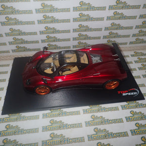 Top Speed Models TS0098 - 1/18 Scale - Pagani Zonda F in Rosso Dubai Scale Model Replica