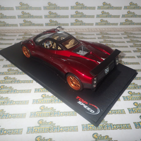 Top Speed Models TS0098 - 1/18 Scale - Pagani Zonda F in Rosso Dubai Scale Model Replica