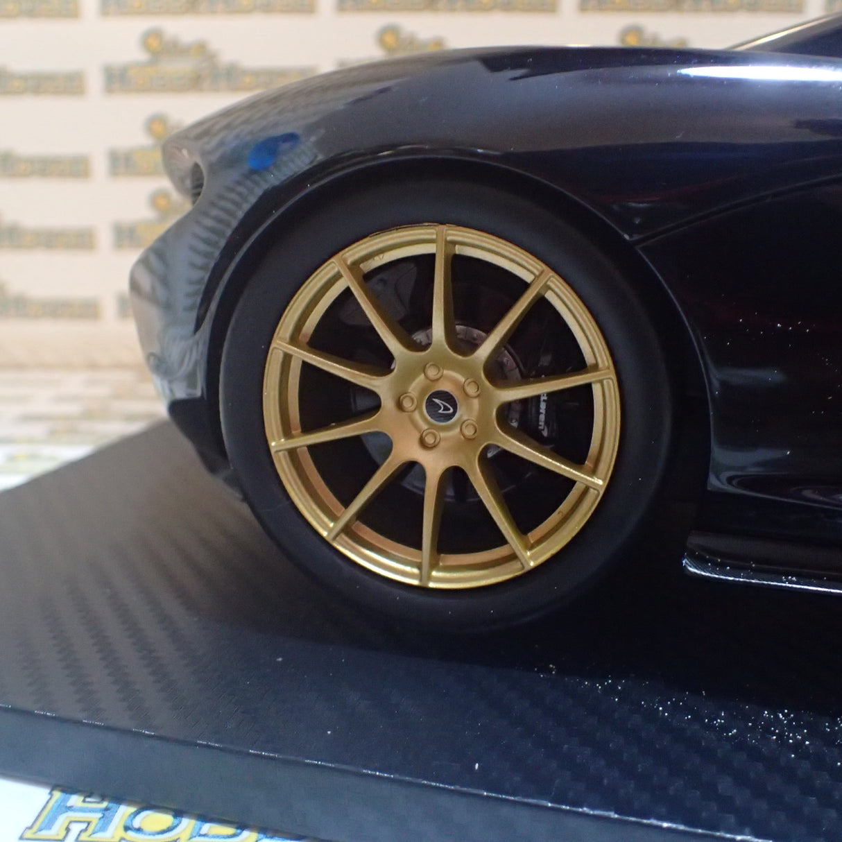 TSM Models TSM161204 - 1/12 Scale with DEFECTS 2014 McLaren P1 in Gotham Black Resin Scale Model
