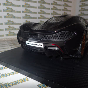 TSM Models TSM161204 - 1/12 Scale with DEFECTS 2014 McLaren P1 in Gotham Black Resin Scale Model