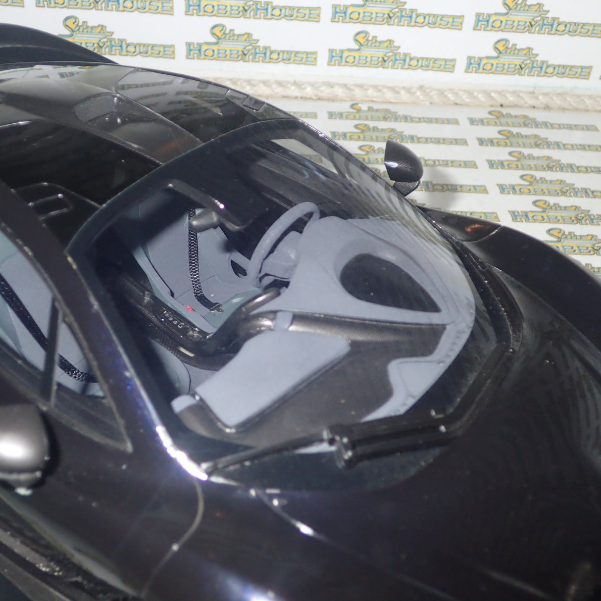 TSM Models TSM161204 - 1/12 Scale with DEFECTS 2014 McLaren P1 in Gotham Black Resin Scale Model