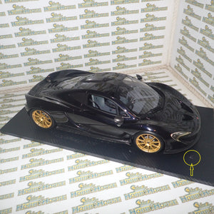 TSM Models TSM161204 - 1/12 Scale with DEFECTS 2014 McLaren P1 in Gotham Black Resin Scale Model