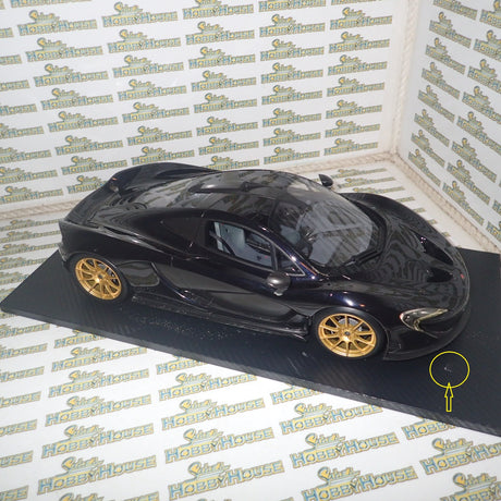 TSM Models TSM161204 - 1/12 Scale with DEFECTS 2014 McLaren P1 in Gotham Black Resin Scale Model