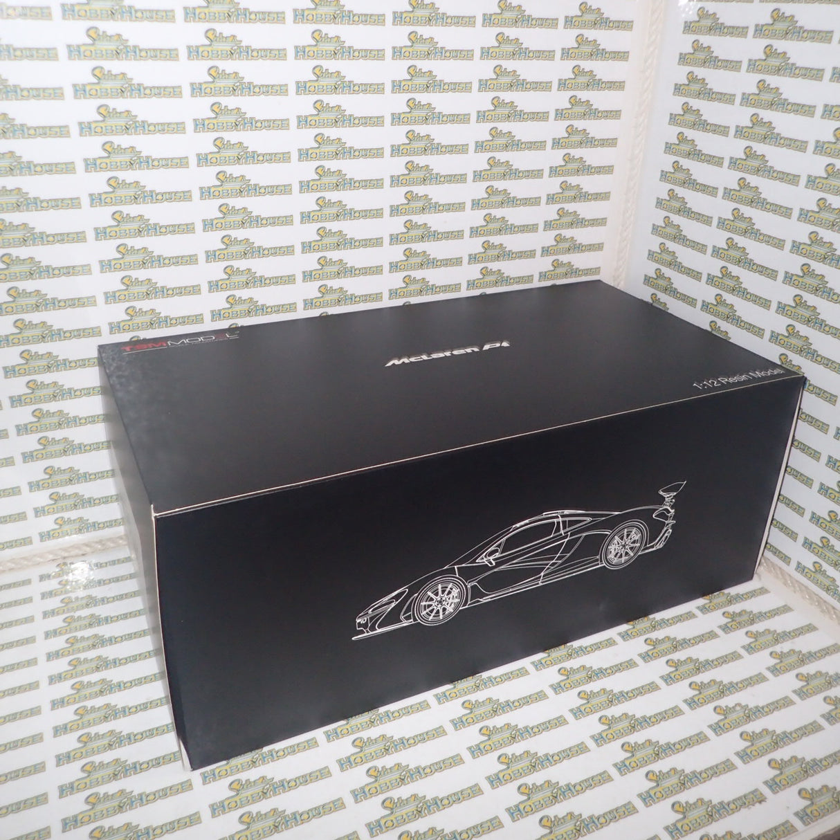 TSM Models TSM161204 - 1/12 Scale with DEFECTS 2014 McLaren P1 in Gotham Black Resin Scale Model