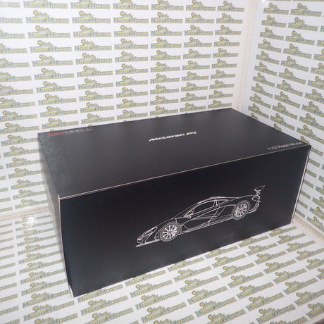 TSM Models TSM161204 - 1/12 Scale with DEFECTS 2014 McLaren P1 in Gotham Black Resin Scale Model