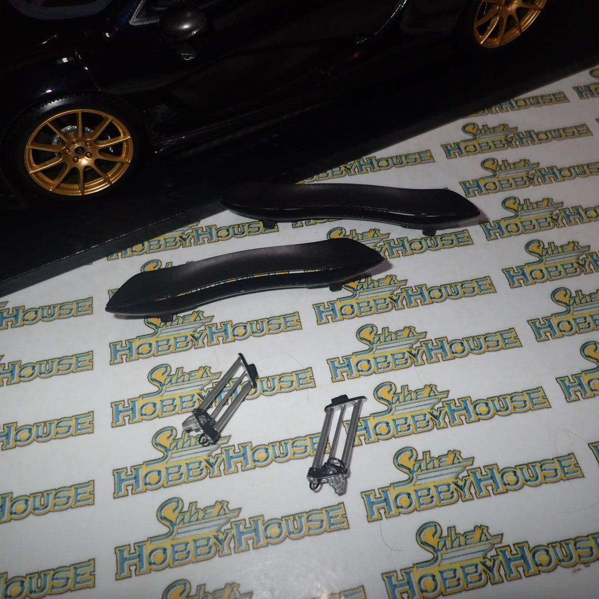 TSM Models TSM161204 - 1/12 Scale with DEFECTS 2014 McLaren P1 in Gotham Black Resin Scale Model