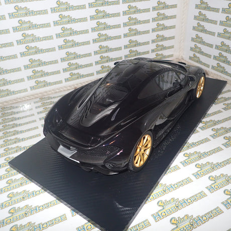 TSM Models TSM161204 - 1/12 Scale with DEFECTS 2014 McLaren P1 in Gotham Black Resin Scale Model