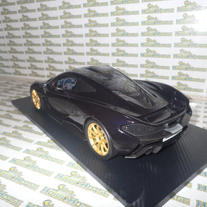 TSM Models TSM161204 - 1/12 Scale with DEFECTS 2014 McLaren P1 in Gotham Black Resin Scale Model
