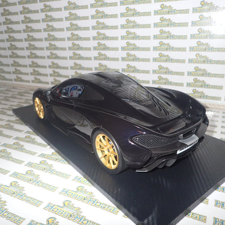TSM Models TSM161204 - 1/12 Scale with DEFECTS 2014 McLaren P1 in Gotham Black Resin Scale Model