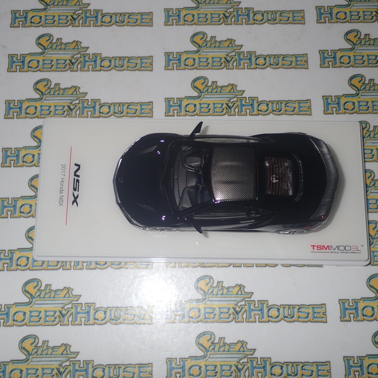 TSM Model TSM430127 - 1/43 Scale Honda NSX 2017 Berlina Black Carbon Fiber Sport Package TRUESCALE MINIATURES Model Replica