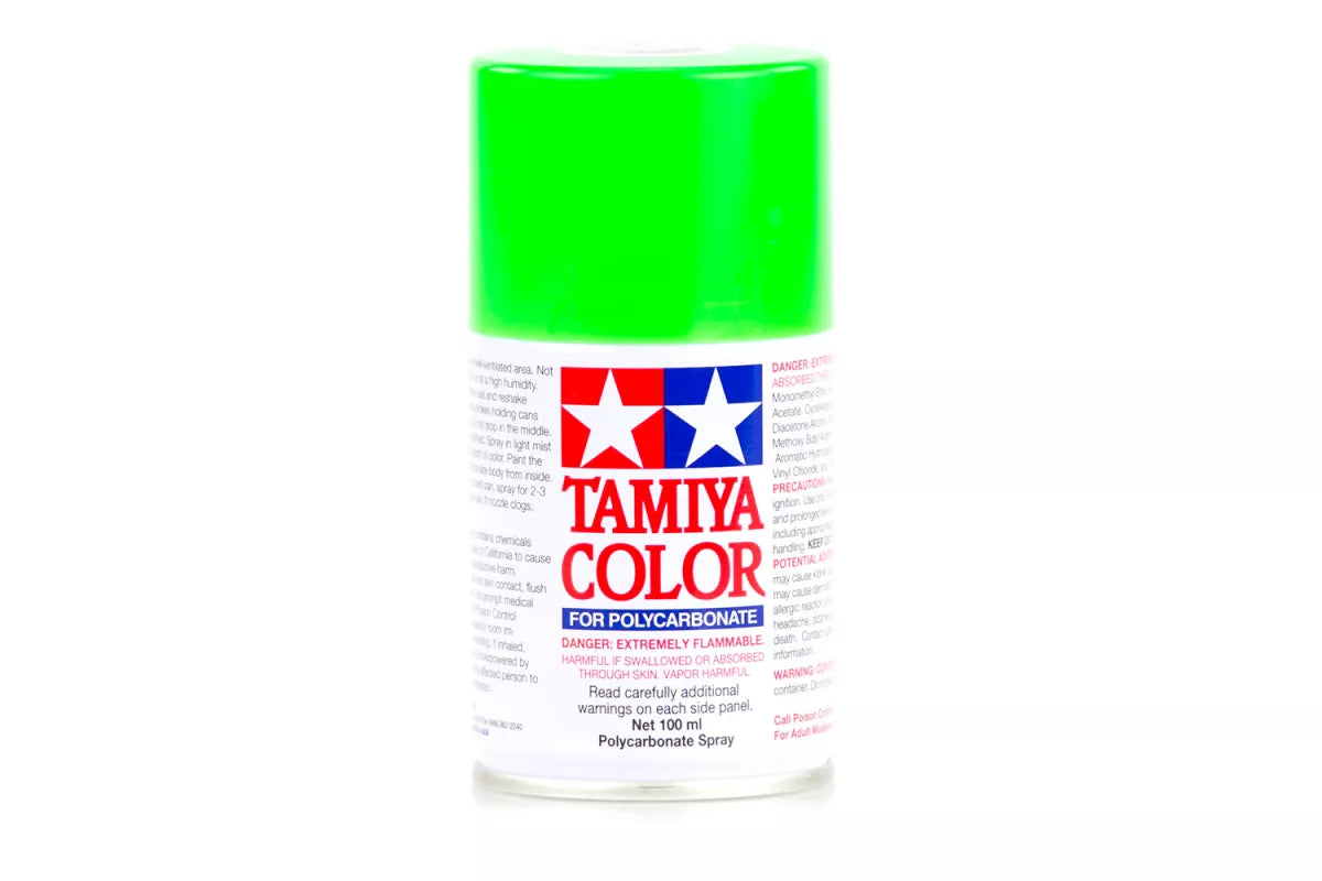 Tamiya 86028 - PS-28 Fluorescent Green Polycarbonate Spray Paint 100ml