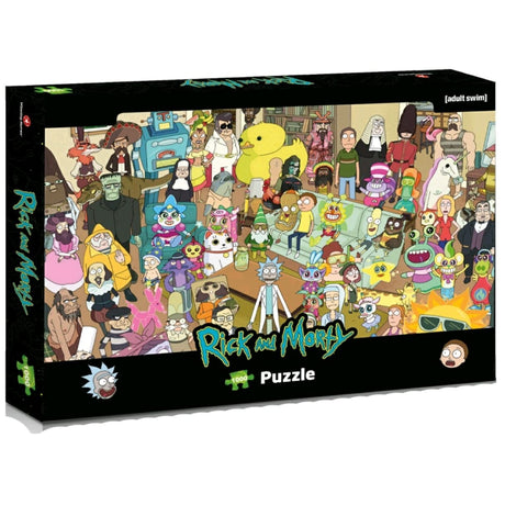 Winning Moves - WINWM00396 Rick and Morty - Total Rickall 1000 piece Jigsaw Puzzle