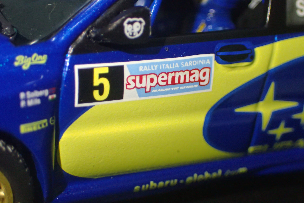 Prodrive WRCITALY05 – 1/43 Subaru World Rally Team #5 Peter Solberg 2005 Subaru WRC Italy Die-cast Model Replica