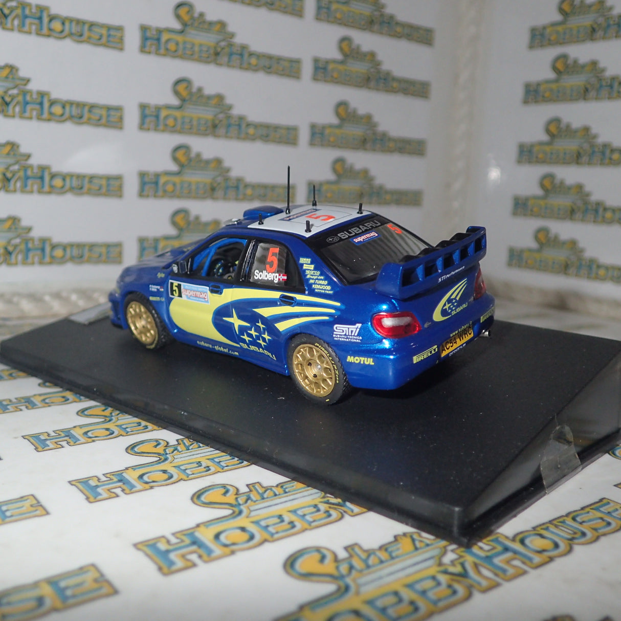Prodrive WRCITALY05 – 1/43 Subaru World Rally Team #5 Peter Solberg 2005 Subaru WRC Italy Die-cast Model Replica