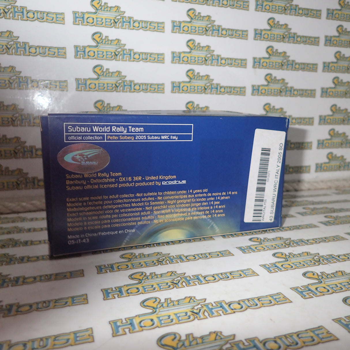 Prodrive WRCITALY05 – 1/43 Subaru World Rally Team #5 Peter Solberg 2005 Subaru WRC Italy Die-cast Model Replica