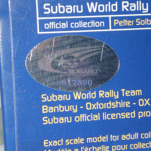 Prodrive WRCITALY05 – 1/43 Subaru World Rally Team #5 Peter Solberg 2005 Subaru WRC Italy Die-cast Model Replica