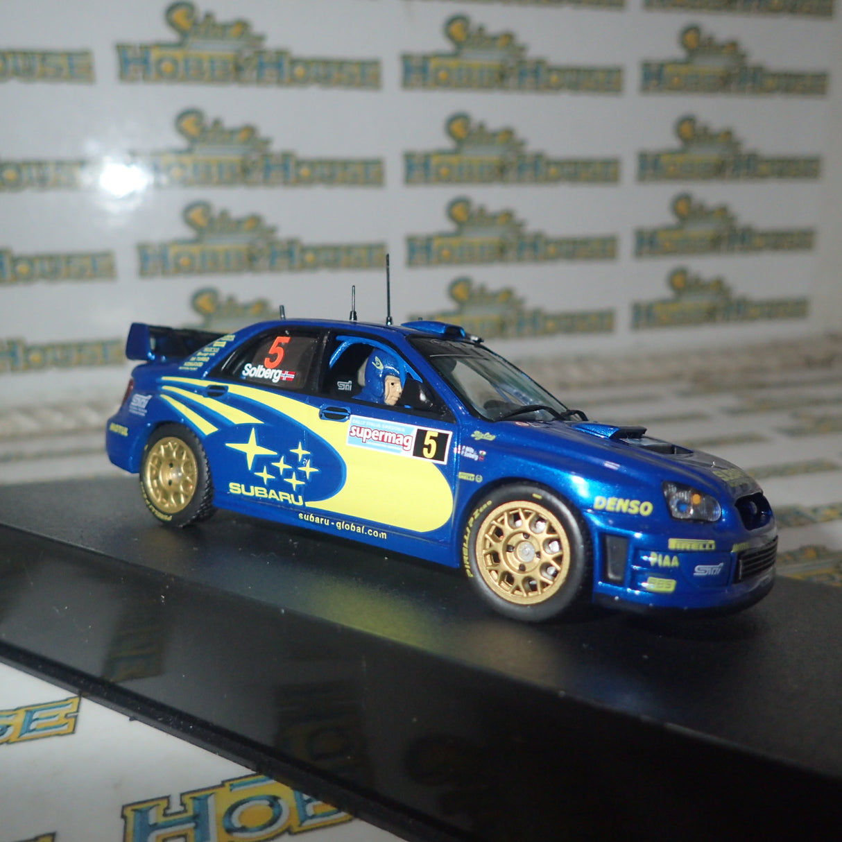 Prodrive WRCITALY05 – 1/43 Subaru World Rally Team #5 Peter Solberg 2005 Subaru WRC Italy Die-cast Model Replica