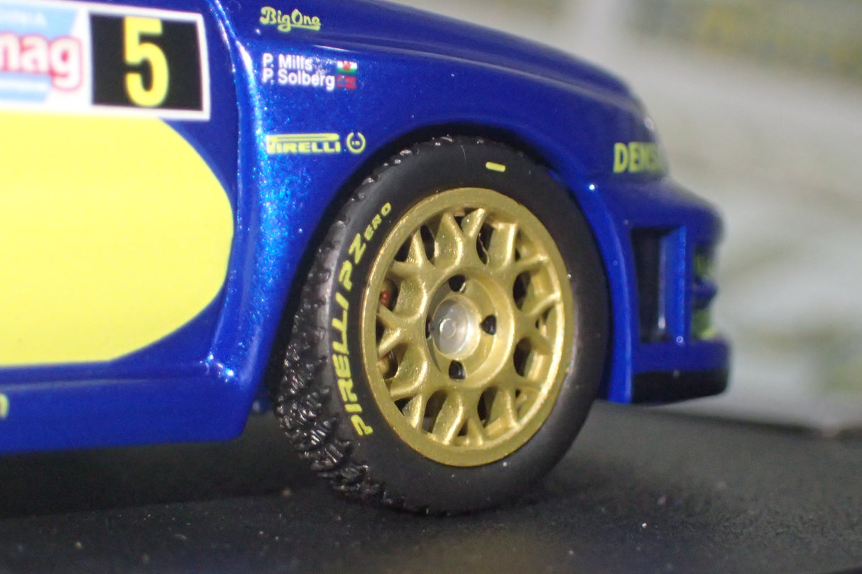 Prodrive WRCITALY05 – 1/43 Subaru World Rally Team #5 Peter Solberg 2005 Subaru WRC Italy Die-cast Model Replica