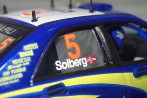 Prodrive WRCITALY05 – 1/43 Subaru World Rally Team #5 Peter Solberg 2005 Subaru WRC Italy Die-cast Model Replica