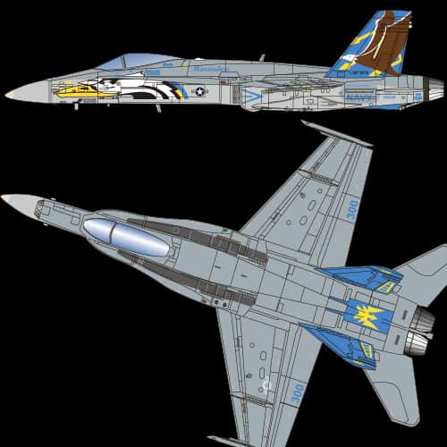 Academy - 1/72 Scale 12534 F/A-18C U.S NAVY VFA-82 "MARAUDERS" LE: