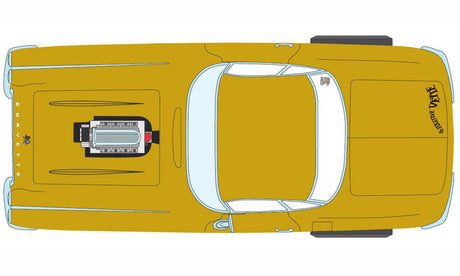 ACME A1800932 - 1/18 Scale 1961 Chevrolet Corvette Gasser - Rat Fink's The Fugitive Vette