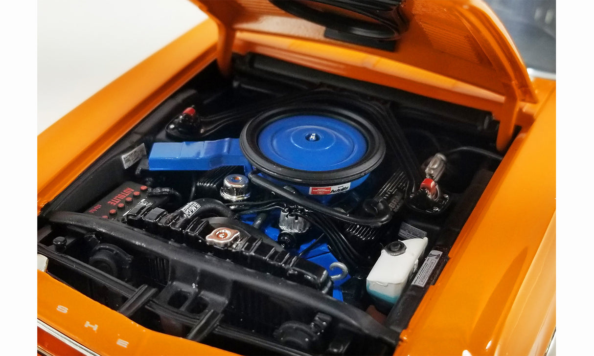 ACME A1801873 - 1/18 Scale 1968 SHELBY GT500 KR - WT COLOR CODE 5107 - WT #6 Diecast Scale Model Replica