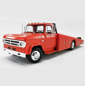 ACME - 1/18 Scale - A1801900 1970 DODGE D-300 RAMP TRUCK Burnt Orange - Diecast Scale Model Replica