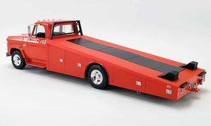 ACME - 1/18 Scale - A1801900 1970 DODGE D-300 RAMP TRUCK Burnt Orange - Diecast Scale Model Replica