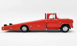 ACME - 1/18 Scale - A1801900 1970 DODGE D-300 RAMP TRUCK Burnt Orange - Diecast Scale Model Replica