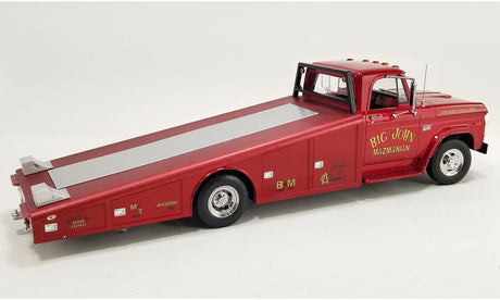 ACME A1801915 - 1/18 Scale 1970 Dodge D-300 Ramp Truck Mazmanian Diecast Scale Model Replica