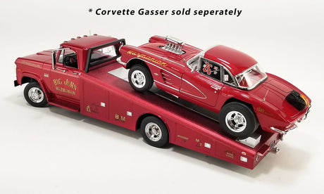 ACME A1801915 - 1/18 Scale 1970 Dodge D-300 Ramp Truck Mazmanian Diecast Scale Model Replica